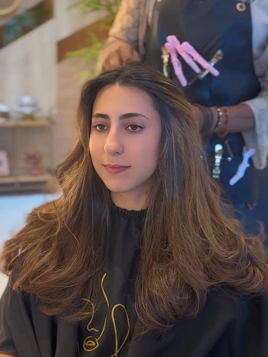 Depois: corte butterfly com finalização